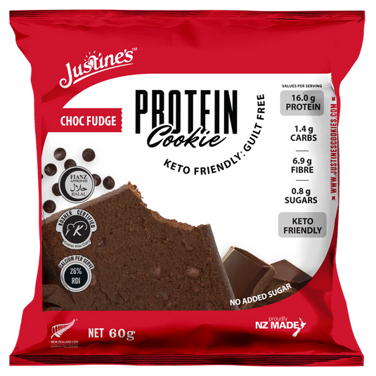 Justine's Protein Cookie Selection Box 60-75g - (SOLD in 12's)