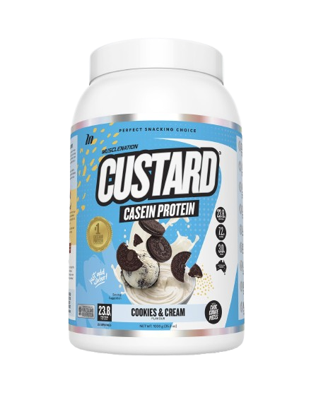 Muscle Nation CUSTARD CASEIN PROTEIN - Cookies & Cream