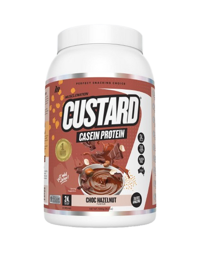 Muscle Nation CUSTARD CASEIN PROTEIN - Choc Hazelnut