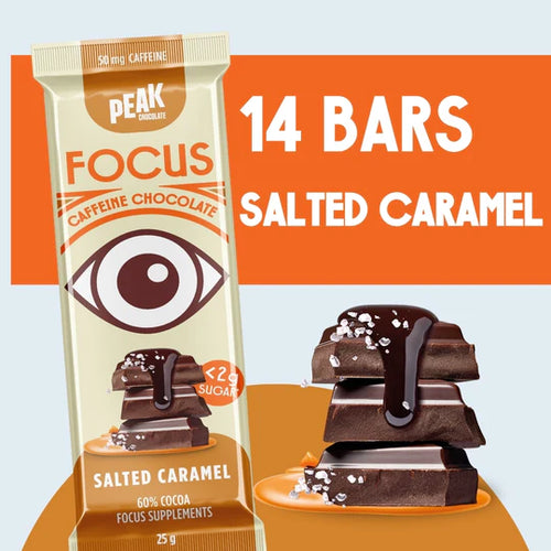 PEAK CHOCOLATE FOCUS BARS - Salted Caramel