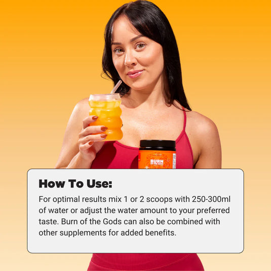 HERCULES Burn of the Gods Fat Burner - Gaia's Passion Melon (60 serves)