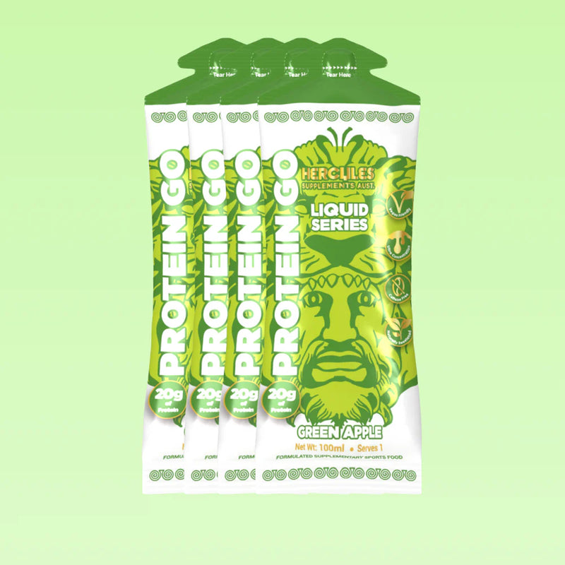 Load image into Gallery viewer, HERCULES Protein Go - Protein Gel Sachet Apple (cases of 30)
