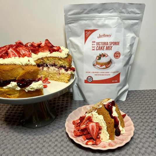 Justine's Keto Victoria Sponge Cake Mix 440g