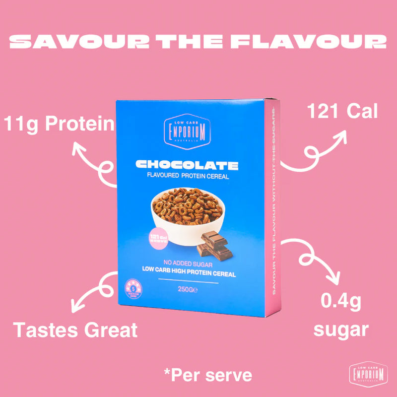 Load image into Gallery viewer, Low Carb Protein Cereal - Chocolate Flavour - 250g
