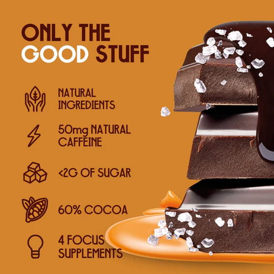 PEAK CHOCOLATE FOCUS BARS - Salted Caramel