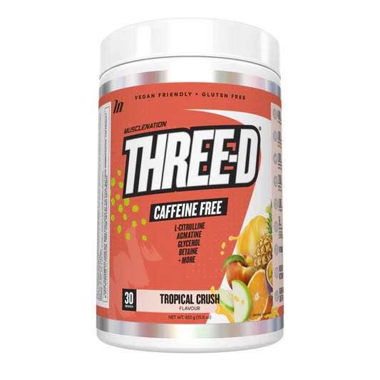 Muscle Nation THREE-D NON STIM PRE WORKOUT - TROPICAL CRUSH