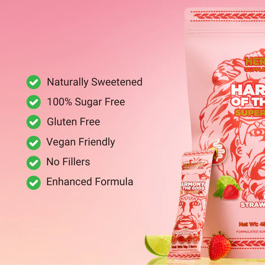 HERCULES Harmony of the Gods - Super Greens+ Eros Strawberry Lime