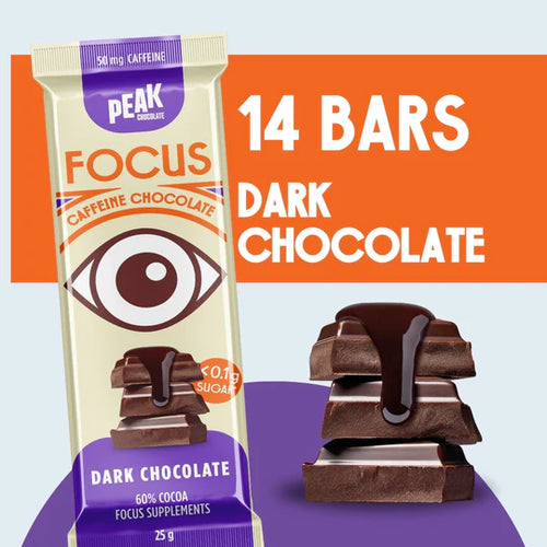 PEAK CHOCOLATE FOCUS BARS - Dark Chocolate