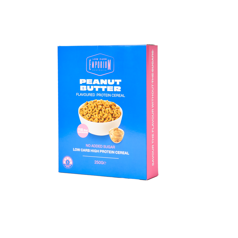 Load image into Gallery viewer, Low Carb Protein Cereal - Peanut Butter Flavour - 250g
