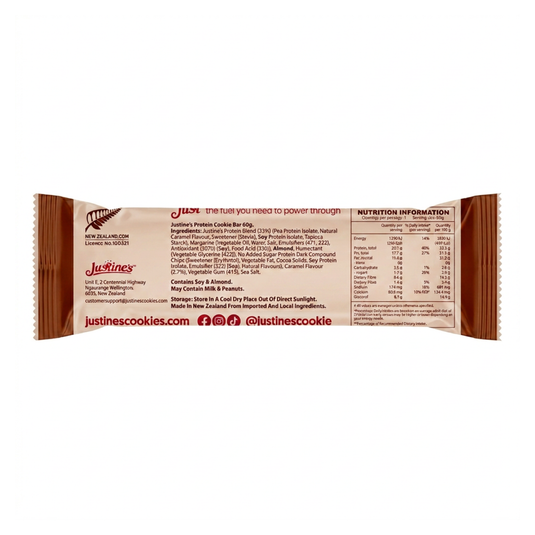 Justine's Protein Cookie Bar Forty Thieves Peanut Butter 60g