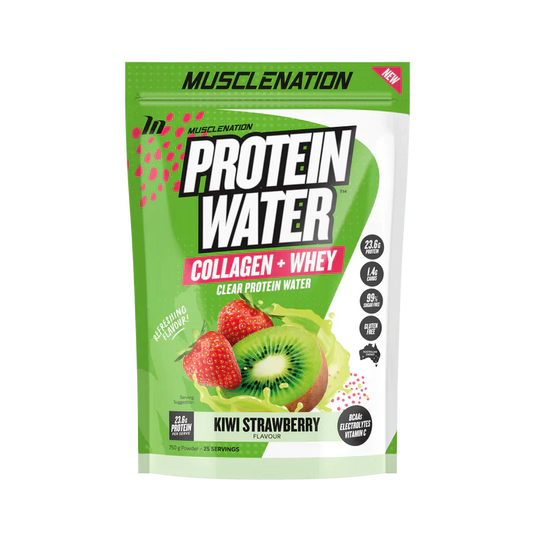 MUSCLE NATION PROTEIN WATERKiwi Strawberry - 25 SERVES 750G