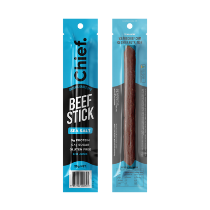 Load image into Gallery viewer, CHIEF ORGANIC BEEF STICKS (box of 12)
