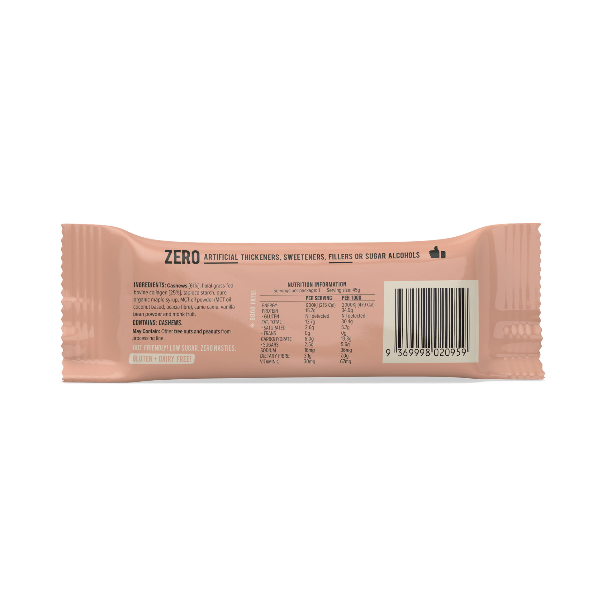 CHIEF Collagen Protein Bar - Cashew Shortbread