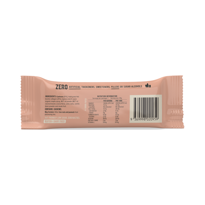 Load image into Gallery viewer, CHIEF Collagen Protein Bar - Cashew Shortbread (box of 12)
