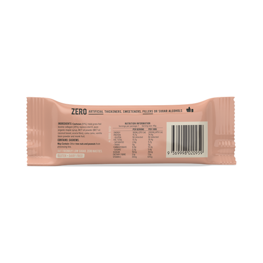 CHIEF Collagen Protein Bar - Cashew Shortbread (box of 12)