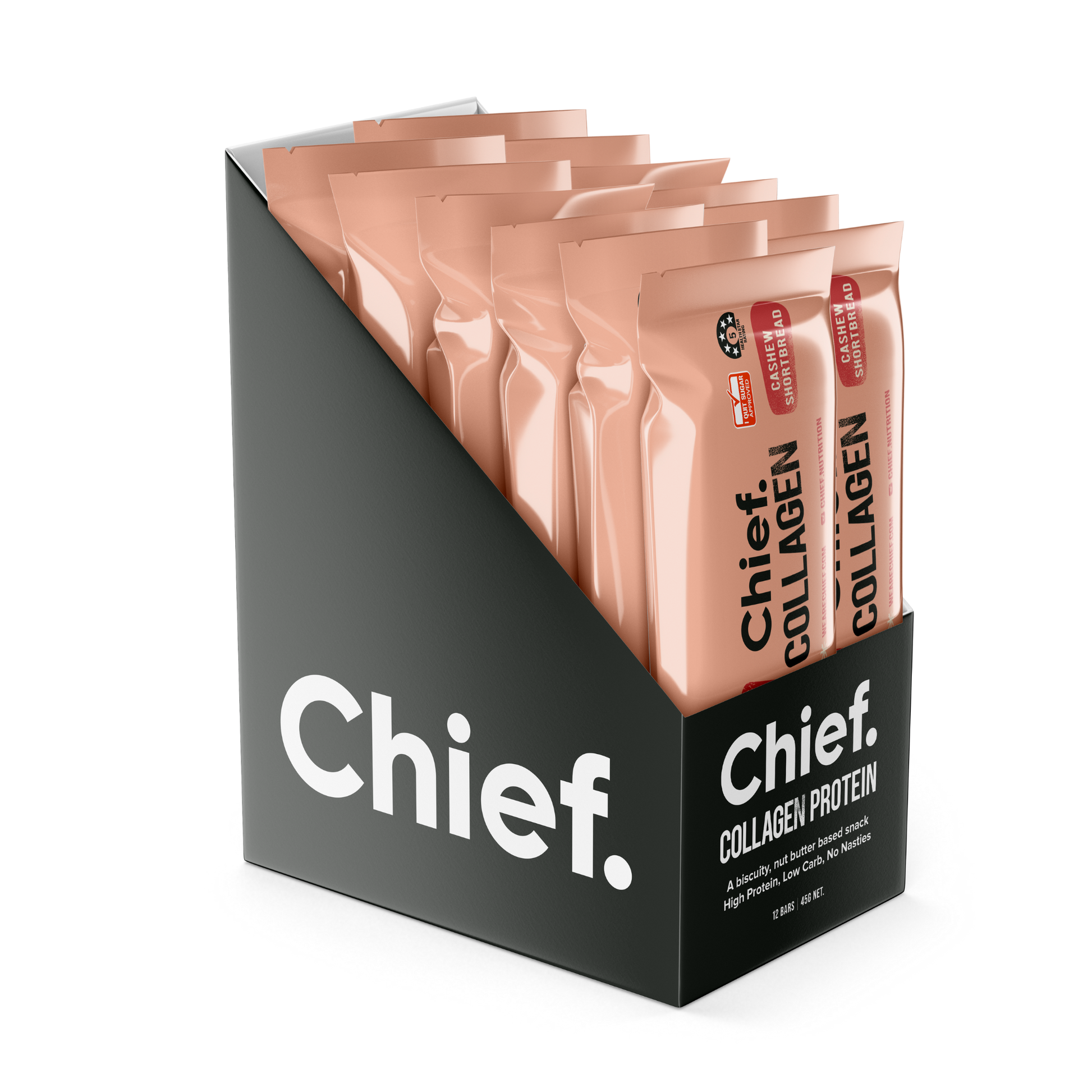 CHIEF Collagen Protein Bar - Cashew Shortbread