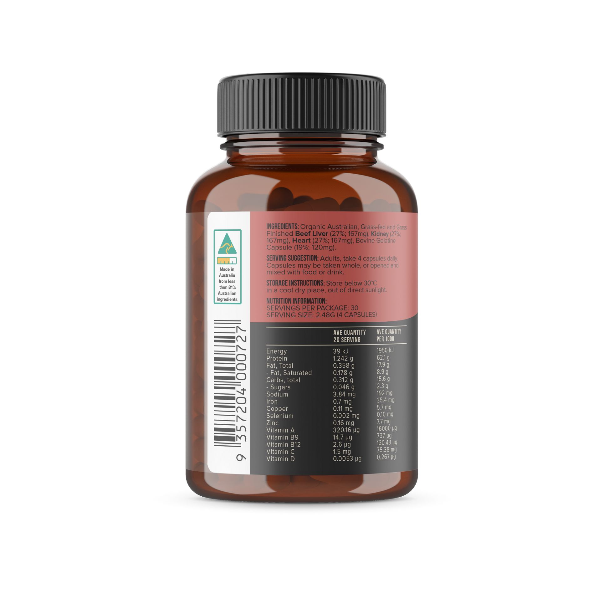 CHIEF ORGANIC BEEF LIVER, HEART & KIDNEY IMMUNITY BOOST