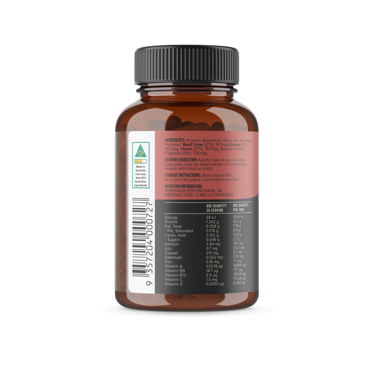 CHIEF ORGANIC BEEF LIVER, HEART & KIDNEY IMMUNITY BOOST