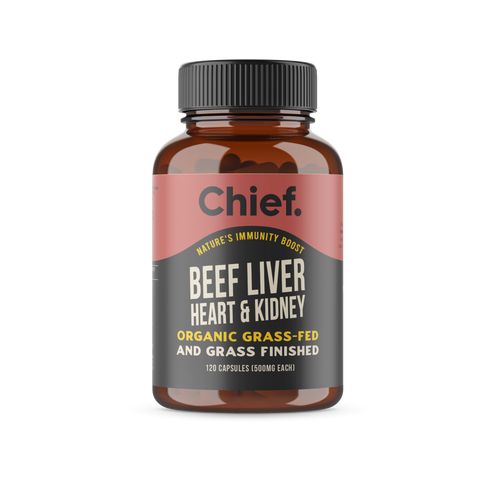 CHIEF ORGANIC BEEF LIVER, HEART & KIDNEY IMMUNITY BOOST