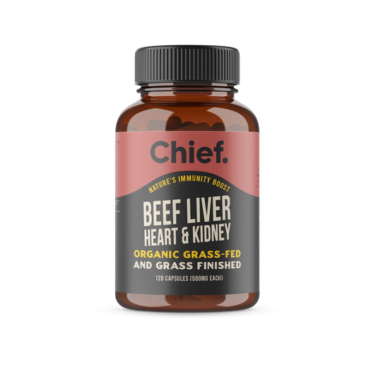 CHIEF ORGANIC BEEF LIVER, HEART & KIDNEY IMMUNITY BOOST