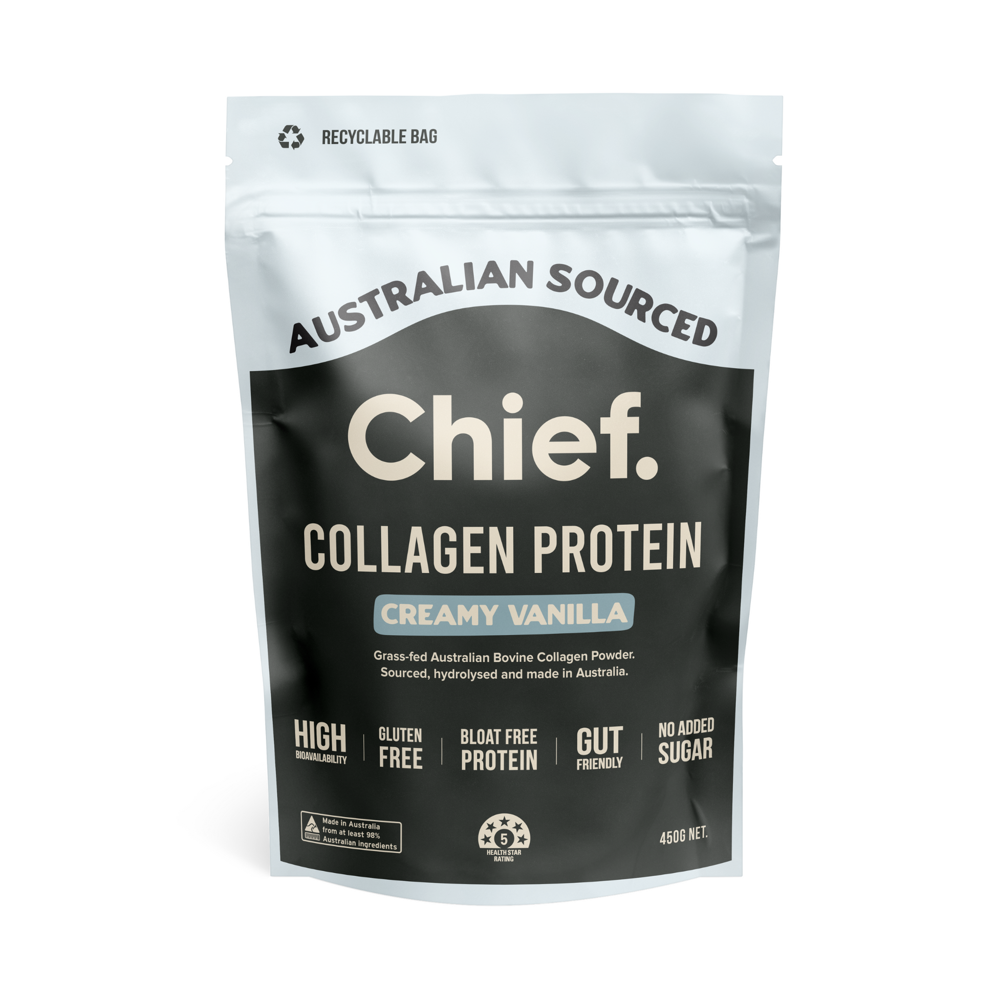 CHIEF GRASS-FED COLLAGEN - Creamy Vanilla