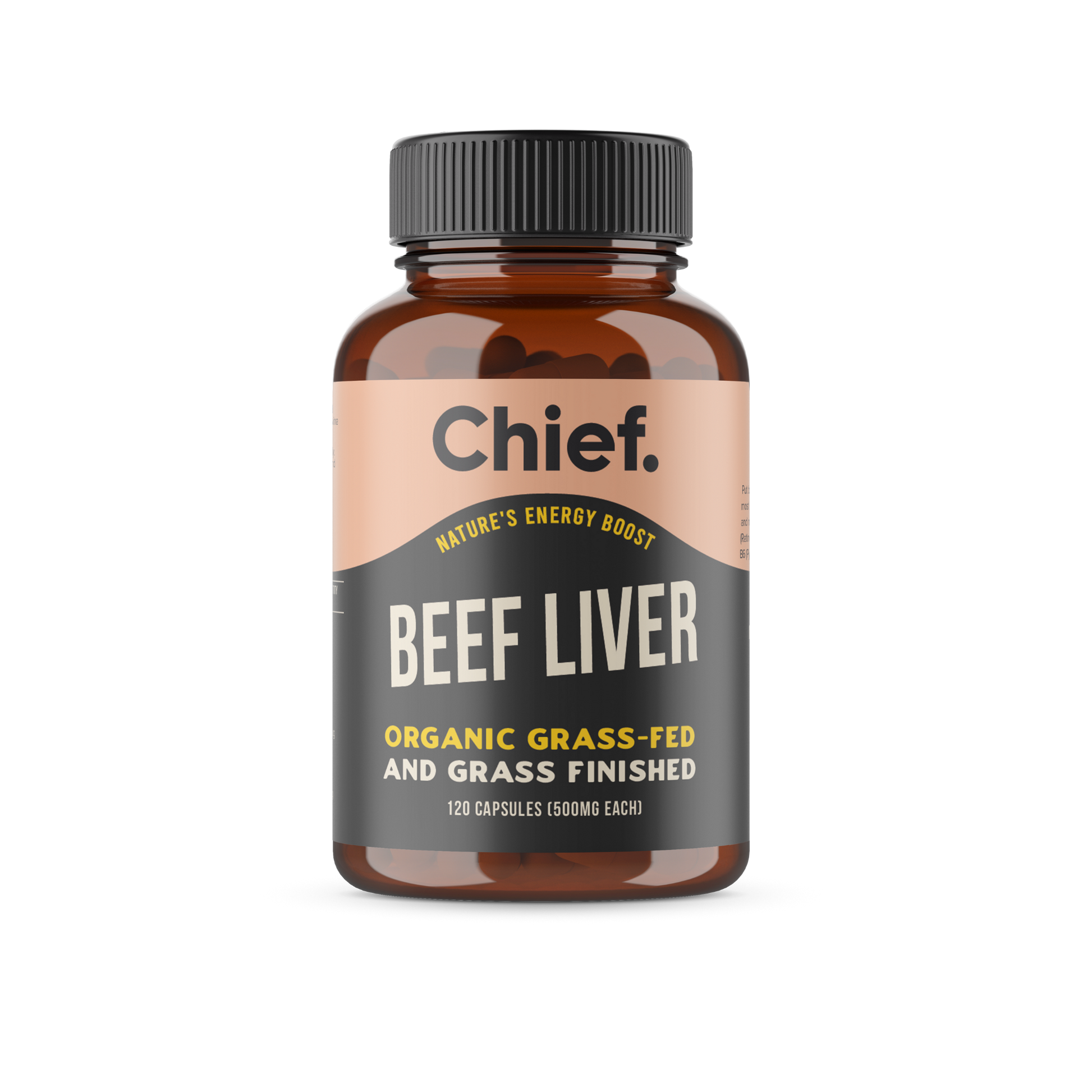 CHIEF Organic Beef Liver Energy Boost (120 Capsules)