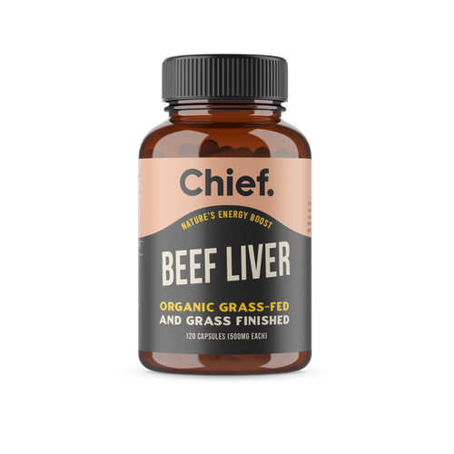 CHIEF Organic Beef Liver Energy Boost (120 Capsules)