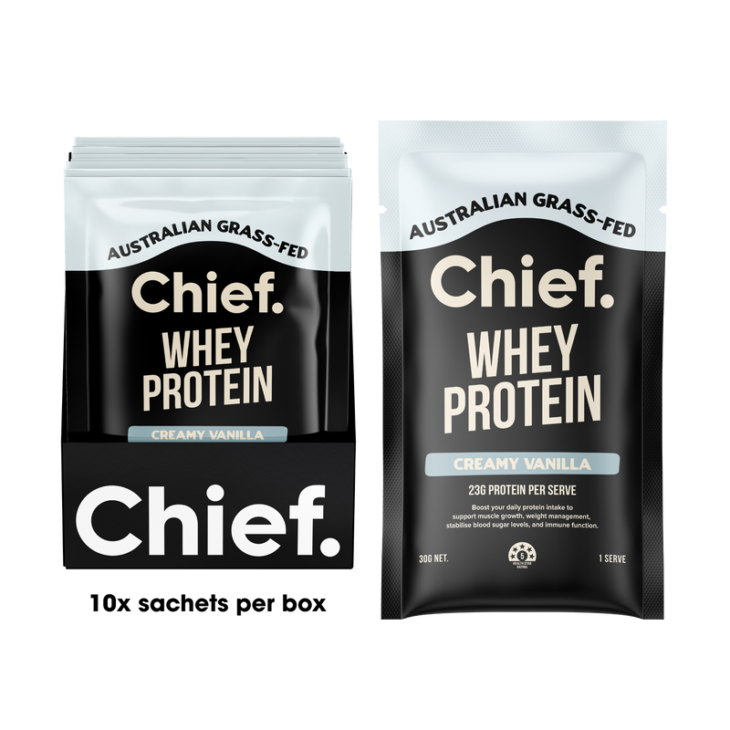Load image into Gallery viewer, Chief Nutrition Grass-fed Whey Protein Powder (Box of 10)
