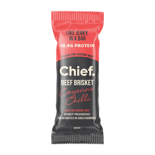 CHIEF ORGANIC GRASS-FED BEEF BAR - Chili