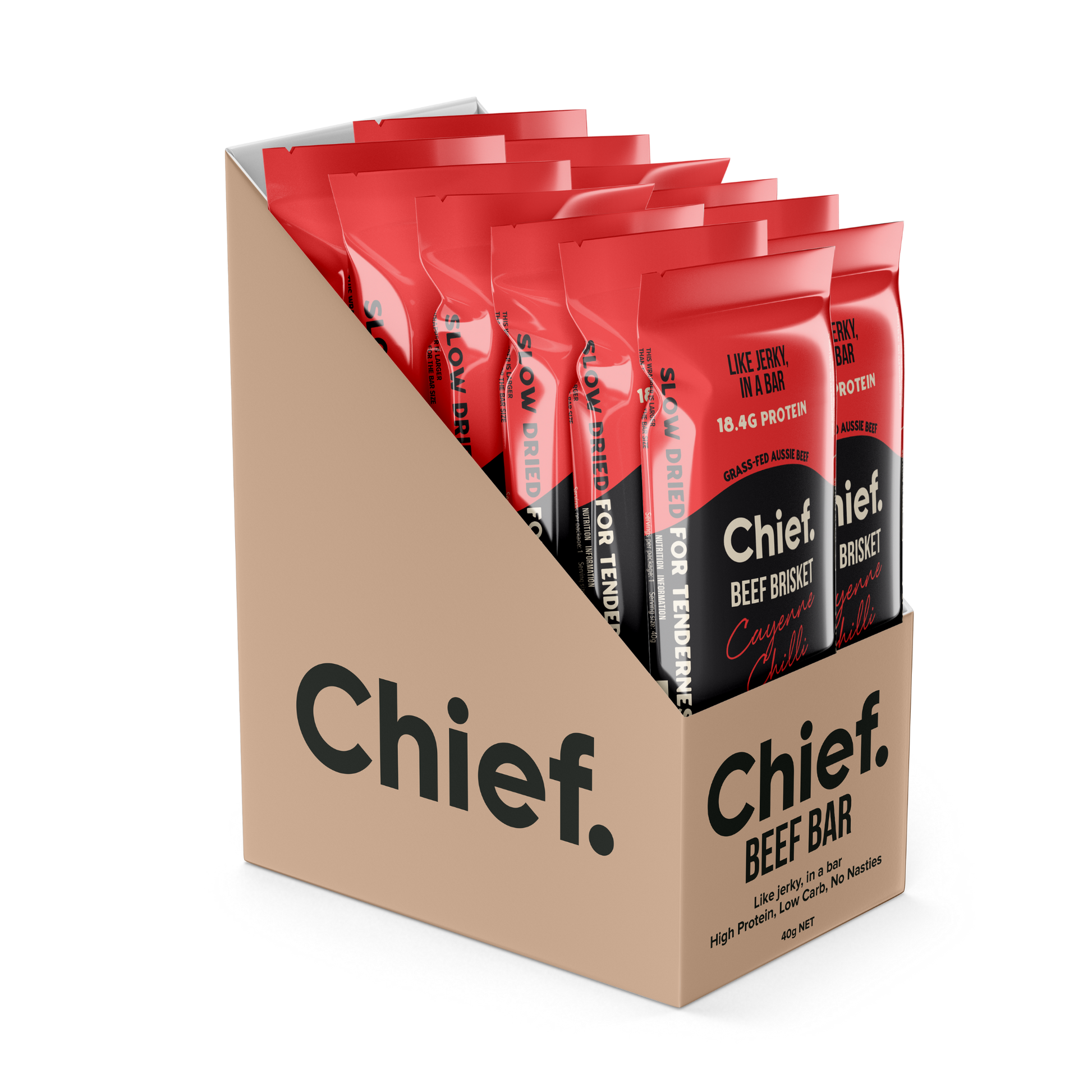 CHIEF ORGANIC GRASS-FED BEEF BAR - Chili