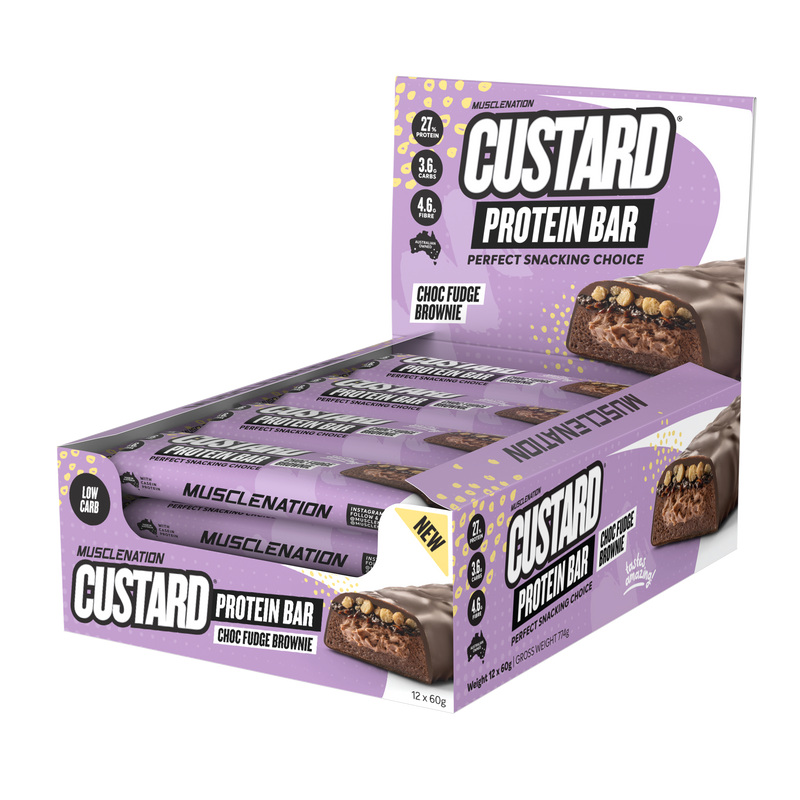 Load image into Gallery viewer, MN CUSTARD PROTEIN BAR - CHOC FUDGE  (12 bars)
