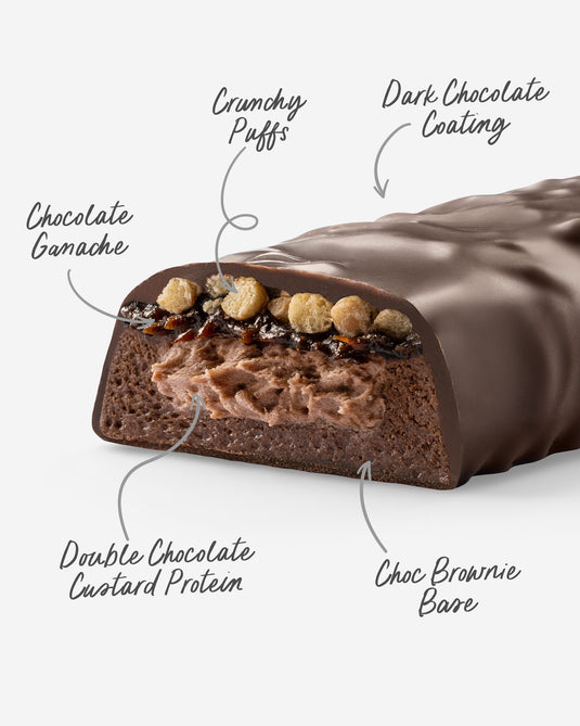 MN CUSTARD PROTEIN BAR - CHOC FUDGE  (12 bars)