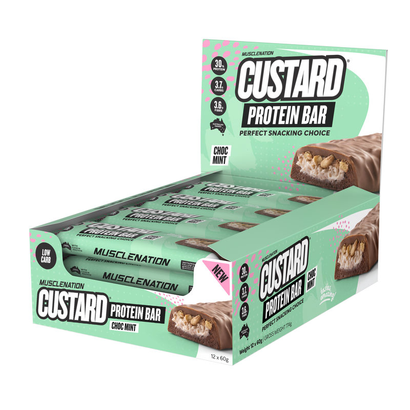 Load image into Gallery viewer, MN CUSTARD PROTEIN BAR - CHOC MINT (12 bars)
