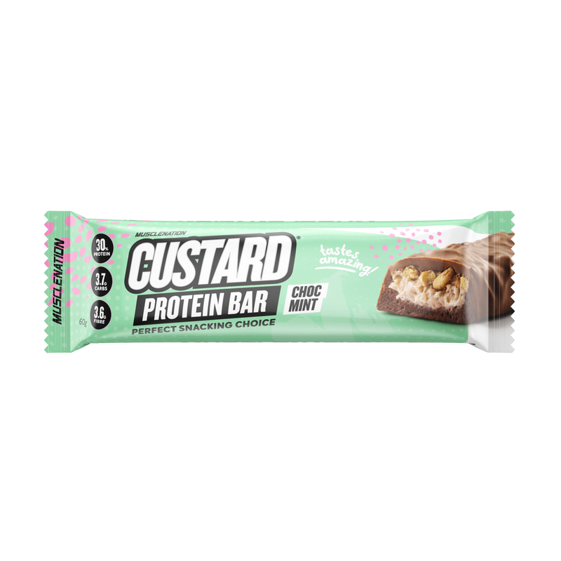 Load image into Gallery viewer, MN CUSTARD PROTEIN BAR - CHOC MINT (12 bars)
