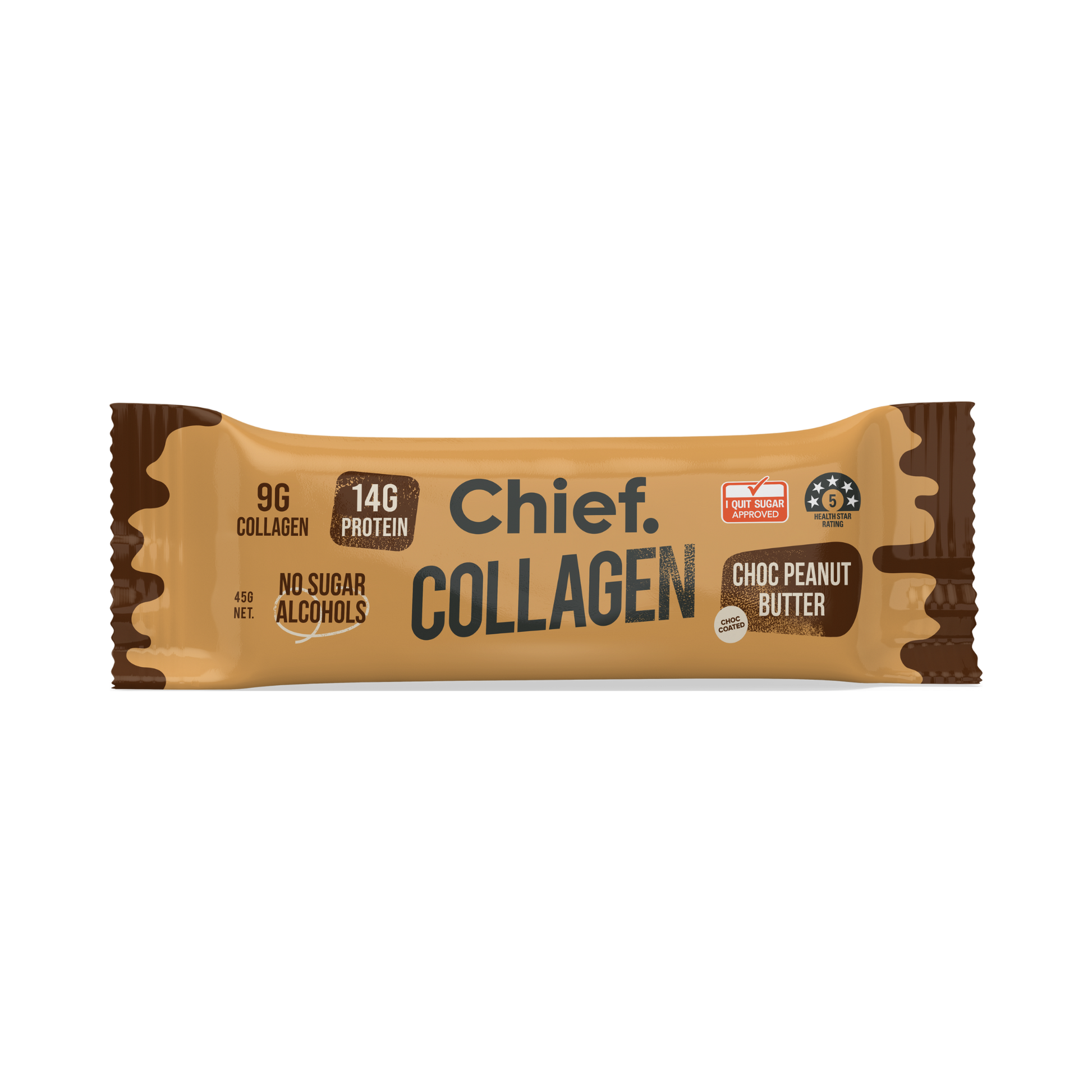 CHIEF Collagen Protein Bar - Choc Peanut