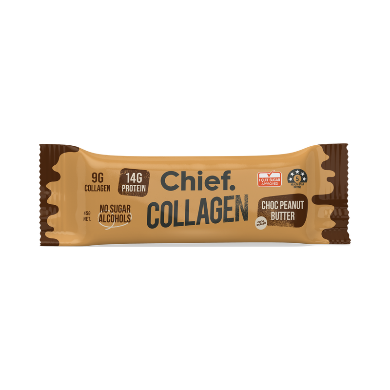 Load image into Gallery viewer, CHIEF Collagen Protein Bar - Choc Peanut (box of 12)
