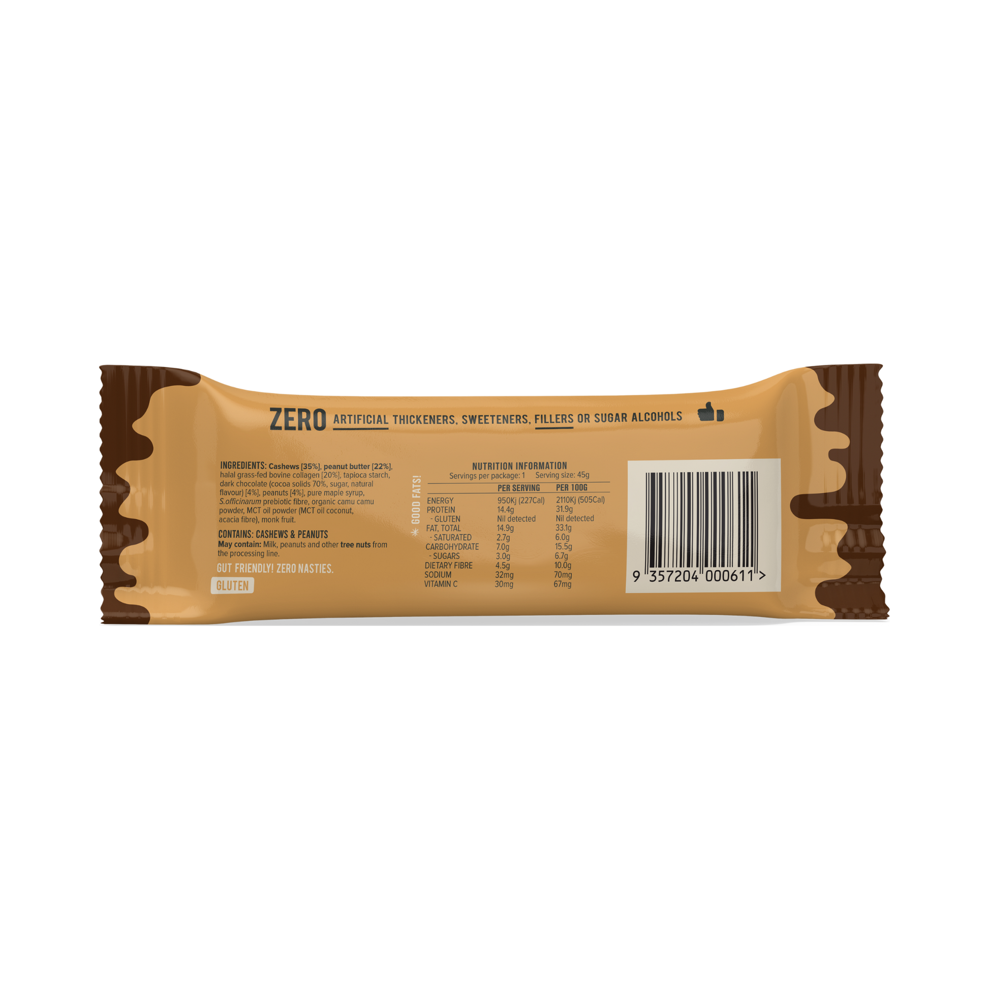 CHIEF Collagen Protein Bar - Choc Peanut