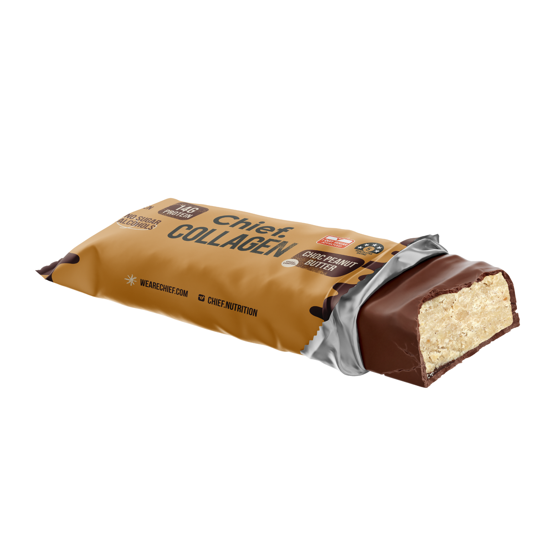 CHIEF Collagen Protein Bar - Choc Peanut