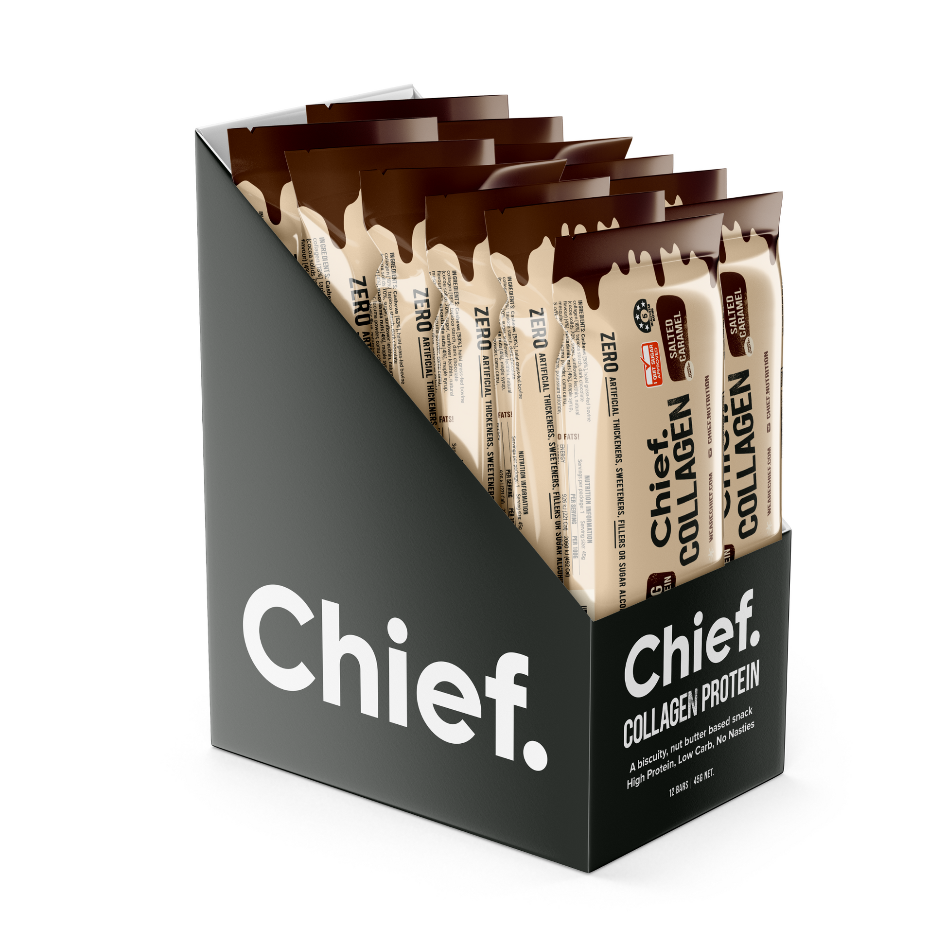 CHIEF Collagen Protein Bar - Salted Caramel