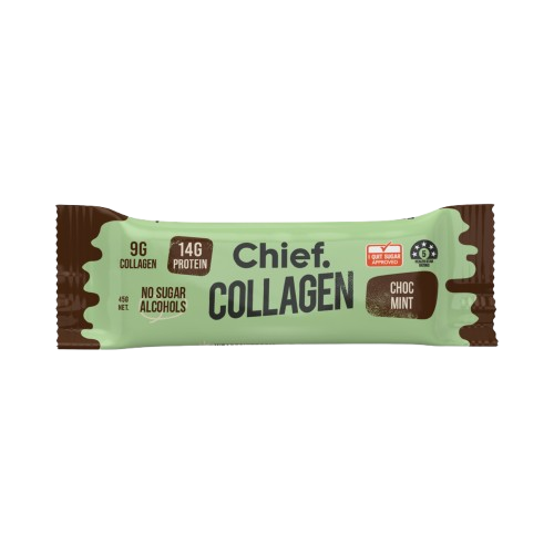 Load image into Gallery viewer, CHIEF Collagen Protein Bar - Choc Mint (box of 12)
