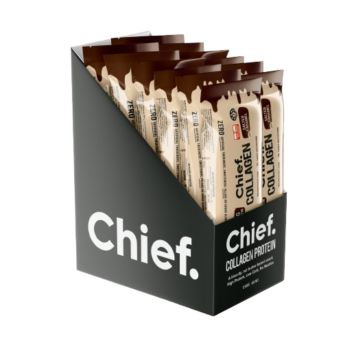 Load image into Gallery viewer, CHIEF Collagen Protein Bar - Salted Caramel (box of 12)
