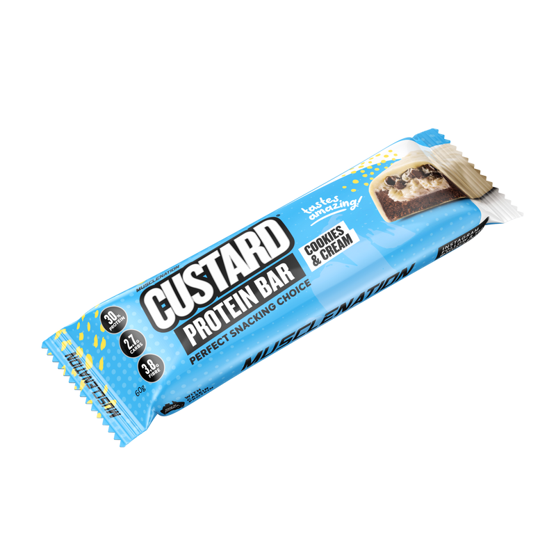 Load image into Gallery viewer, MN CUSTARD PROTEIN BAR - Cookies &amp; Cream 12 bars)
