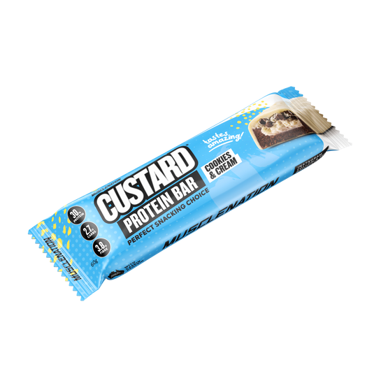 MN CUSTARD PROTEIN BAR - Cookies & Cream 12 bars)