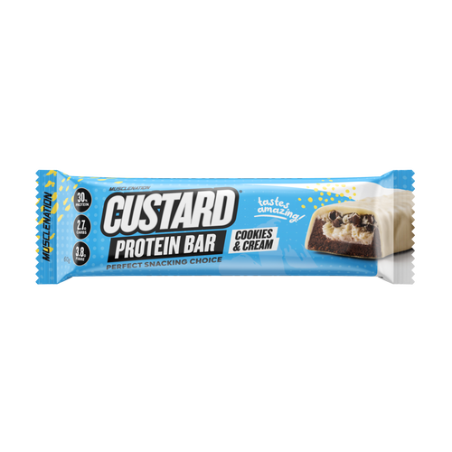 MN CUSTARD PROTEIN BAR - Cookies & Cream 12 bars)