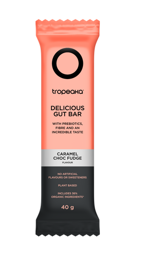 Tropeaka DELICIOUS GUT BAR - Caramel Choc Fudge (12 bars)