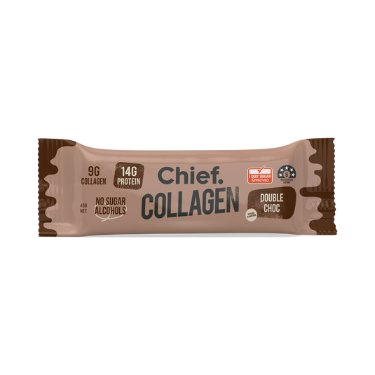 CHIEF Collagen Protein Bar - Double Choc (box of 12)