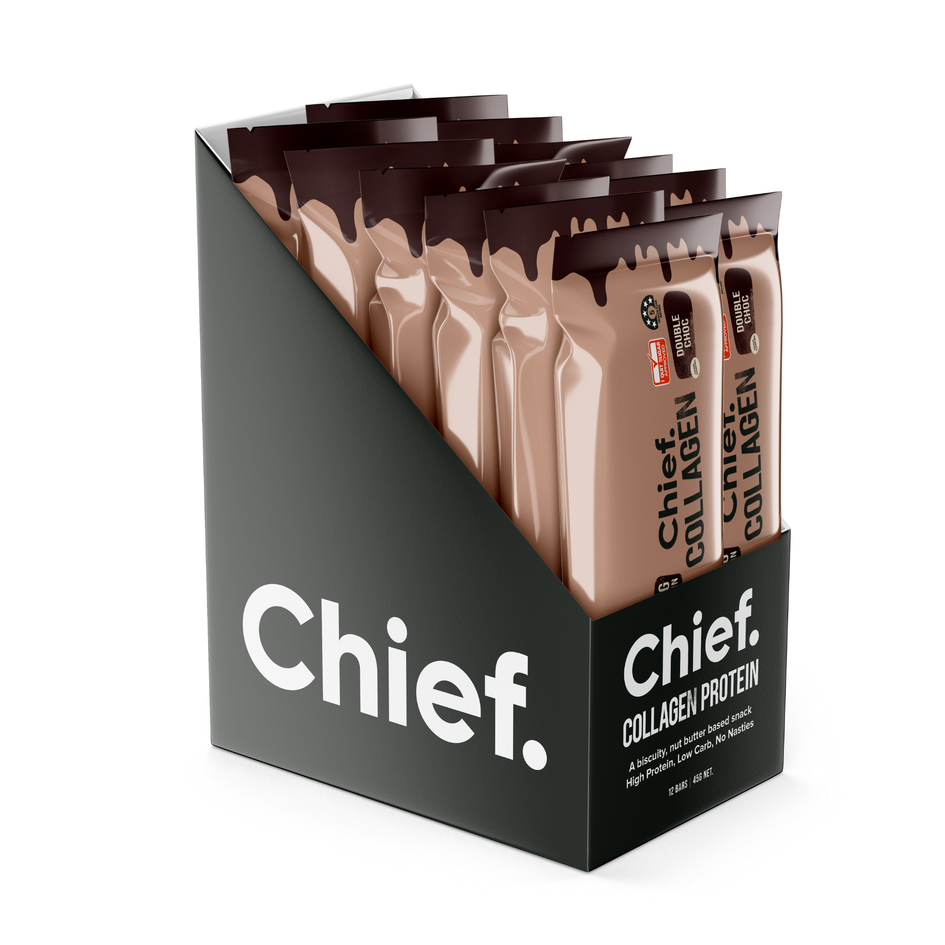 CHIEF Collagen Protein Bar - Double Choc