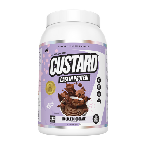 Muscle Nation CUSTARD CASEIN PROTEIN - Double Chocolate