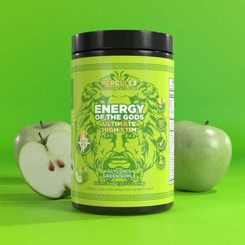 HERCULES Energy of The Gods-Ultimate High Stim Pre Workout - Glycon's Apple (40 serves)