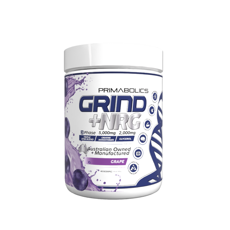 Load image into Gallery viewer, Primabolics GRIND+NRG HIGH STIM PRE WORKOUT
